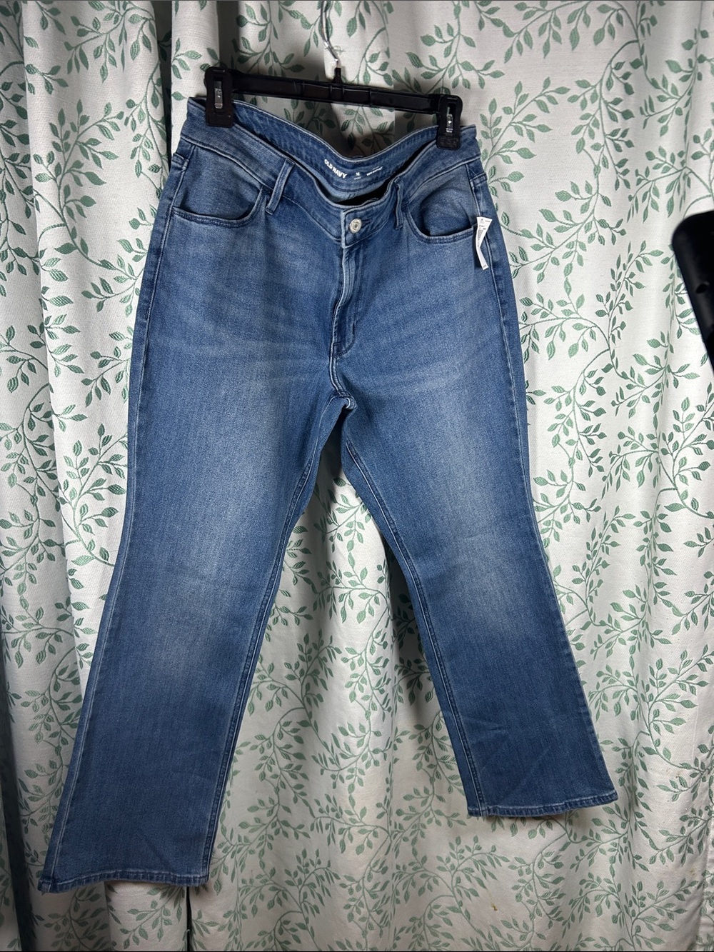 Old Navy Blue Mid-Rise Boot-Cut Jeans